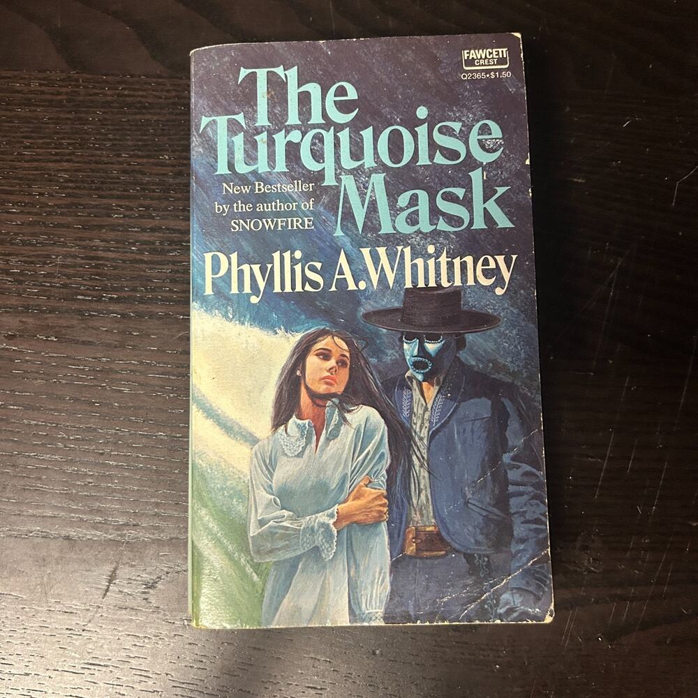 The Turquoise Mask by Phyllis A. Whitney 1975 PB 1st Printing Fawcett Gothic